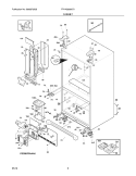 CABINET Diagram and Parts List for FPHN2899LF0  Frigidaire Refrigerator