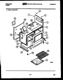 BODY PARTS Diagram and Parts List for GG32PCW4  Frigidaire Range