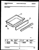 DRAWER PARTS Diagram and Parts List for KF480ND3  Frigidaire Range