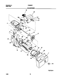 ICE CONTAINER Diagram and Parts List for FRS22ZRFD3  Frigidaire Refrigerator