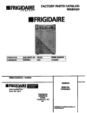 COVER Diagram and Parts List for FWS845GCS4  Frigidaire Washer