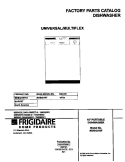 COVER Diagram and Parts List for MDB421RFS4  Frigidaire Dishwasher