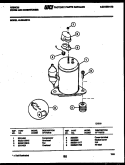 COMPRESSOR Diagram and Parts List for AL05A5EYA  Gibson Air Conditioner