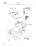 CONTROLS Diagram and Parts List for FRS20ZRGB4  Frigidaire Refrigerator