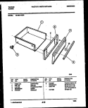 DRAWER PARTS Diagram and Parts List for 73-3951-23-02  Tappan Range