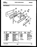 BACKGUARD Diagram and Parts List for 30-2252-00-01  Tappan Range