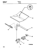 BURNER Diagram and Parts List for TGB500CGB2  Tappan Wall Oven