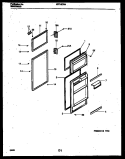 DOOR PARTS Diagram and Parts List for KRT15CRAD0  Kelvinator Refrigerator
