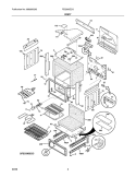 BODY Diagram and Parts List for FES365ECG  Frigidaire Range
