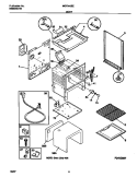 BODY Diagram and Parts List for MGF345BEWC  Frigidaire Range