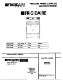 COVER Diagram and Parts List for FEF311SADE  Frigidaire Range