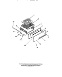 BROILER DRAWER, PANELS Diagram and Parts List for GG26PCW2  Frigidaire Range