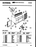 CABINET AND INSTALLATION PARTS Diagram and Parts List for AC053M7A1  Frigidaire Air Conditioner