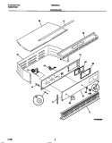 BACKGUARD Diagram and Parts List for TGB500CCB1  Tappan Wall Oven