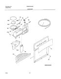 ICE & WATER DISPENSER Diagram and Parts List for WRS23W0AW8  Westinghouse Refrigerator