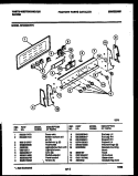 CONTROL PANEL Diagram and Parts List for KF440GDD6  Frigidaire Range