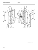 FRESH FOOD DOOR Diagram and Parts List for EI27BS16JW0  Electrolux Refrigerator