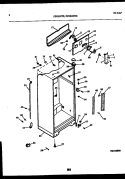 CABINET PARTS Diagram and Parts List for FPGS18TSLW0  Frigidaire Refrigerator