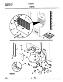 SYSTEM Diagram and Parts List for UL2030ECW7  Electrolux Freezer