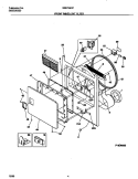 FRONT PANEL / LINT FILTER Diagram and Parts List for GSE746RFS0  Gibson Dryer