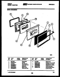 DOOR PARTS Diagram and Parts List for CEC4M6WXC  Gibson Range