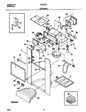 DISPENSER Diagram and Parts List for FRS26ZTHW4  Frigidaire Refrigerator