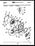 DOOR PARTS Diagram and Parts List for DECIFW2  Frigidaire Dryer