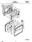 DOOR Diagram and Parts List for FEB398CEBC  Frigidaire Wall Oven