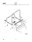 FRAME Diagram and Parts List for MDB125RGR0  Frigidaire Dishwasher