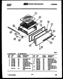 BROILER DRAWER PARTS Diagram and Parts List for 32-1008-00-01  Tappan Range
