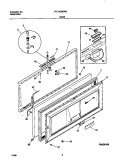 DOOR Diagram and Parts List for FFC13D9EW2  Frigidaire Freezer