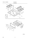 TOP / DRAWER Diagram and Parts List for CRG3490GSSA  Crosley Range