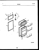DOOR PARTS Diagram and Parts List for RT171NCW0  Frigidaire Refrigerator