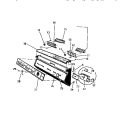 CONTROL PANEL Diagram and Parts List for SU900DXR5  Frigidaire Dishwasher