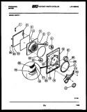 DOOR PARTS Diagram and Parts List for DGFW1  Frigidaire Dryer