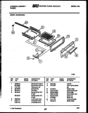 BROILER DRAWER PARTS Diagram and Parts List for 30-6239-23-04  Tappan Range