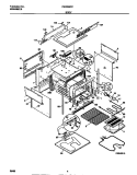 BODY Diagram and Parts List for FED355CCTG  Frigidaire Range
