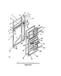 FOOD AND FREEZER DOORS Diagram and Parts List for FPCI21TCW0  Frigidaire Refrigerator