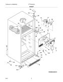 CABINET Diagram and Parts List for CFTR1826LM6  Frigidaire Refrigerator