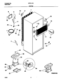 SYSTEM Diagram and Parts List for GRT21LRGD0  Gibson Refrigerator