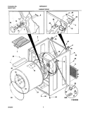 DRY CAB, HEATER Diagram and Parts List for GER442AS1  Gibson Dryer