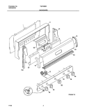 BACKGUARD Diagram and Parts List for TGF336BHDE  Tappan Range