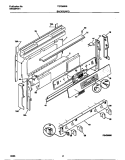 BACKGUARD Diagram and Parts List for TGF362BBBD  Tappan Range