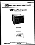 COVER Diagram and Parts List for AH12EK2T1  Frigidaire Air Conditioner