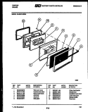 DOOR PARTS Diagram and Parts List for 30-3979-00-05  Tappan Range