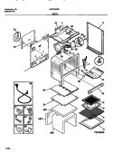 BODY Diagram and Parts List for MGF350SBDA  Frigidaire Range