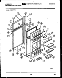 DOOR PARTS Diagram and Parts List for FPCE21TIFL4  Frigidaire Refrigerator