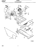 MOTOR / BLOWER / BELT Diagram and Parts List for FLXE52RBT6  Frigidaire Washer Dryer Combo