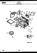 WRAPPER AND BODY PARTS Diagram and Parts List for MCT1380A1  Frigidaire Microwave