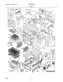 BODY Diagram and Parts List for EW30DS65GS2  Electrolux Range